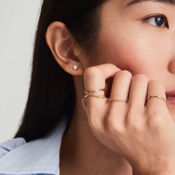 Mejuri 14K Gold Duo Ring, size 9 - Picture 11 of 12